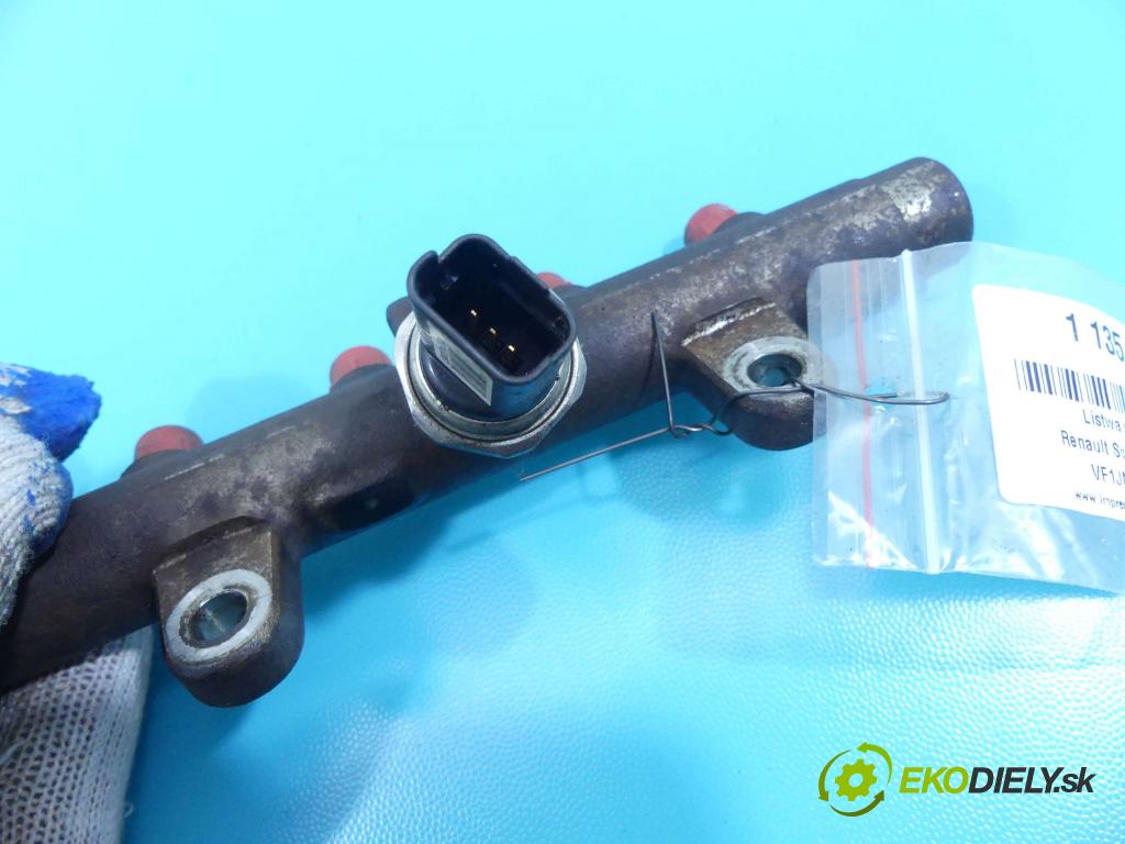 Renault Scenic II 2003-2009 1.5 dci 106 HP manual 78 kW 1461 cm3 5- lišta vstrekovacia  (Vstrekovacie lišty)