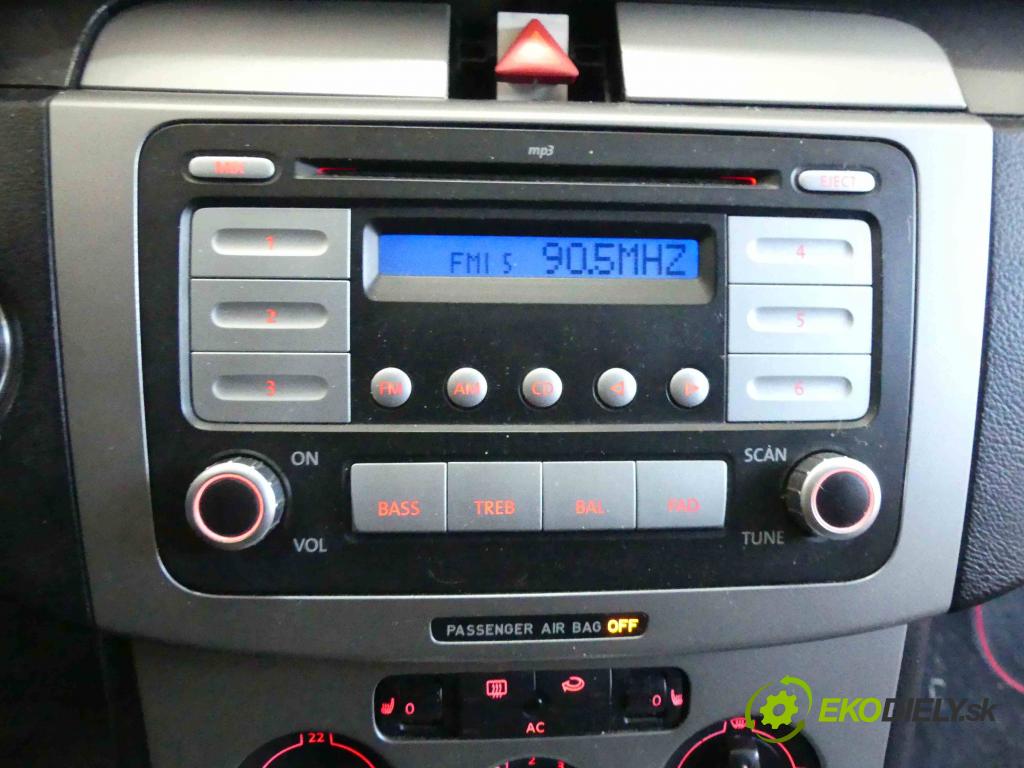 Vw Passat B6 2005-2010 2.0 TFSI 200 HP automatic 147 kW 1984 cm3 4- Radio továreň: 1K0035161B