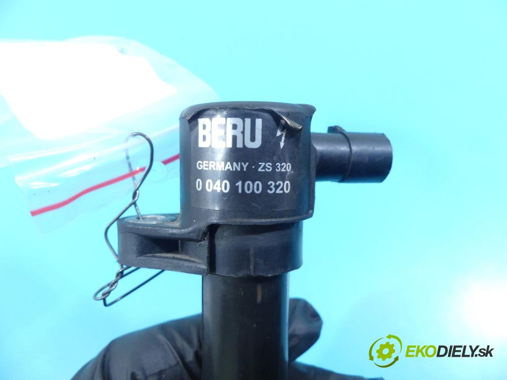 Fiat Stilo 1.6 16v 103 HP manual 76 kW 1596 cm3 3- cievka zapaľovacia 0040100320 (Zapaľovacie cievky, moduly)