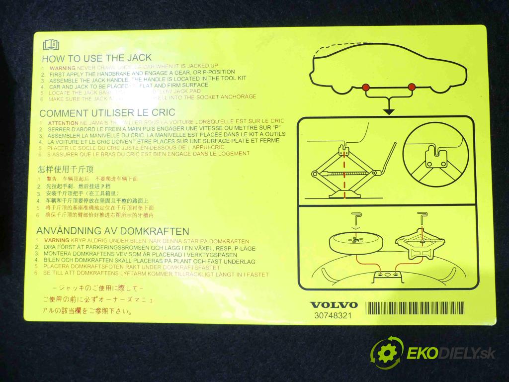 Volvo S40 II 2004-2012 2.0d 136 HP manual 100 kW 1997 cm3 4- koberec do auta 30748321