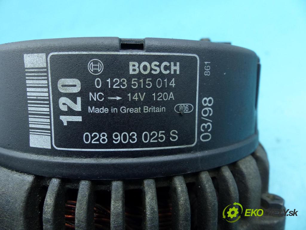 Ford Galaxy Mk1 1995-2006 1.9 tdi 90 HP manual 66 kW 1896 cm3 5- Alternator 0123515014 (Alternátory)