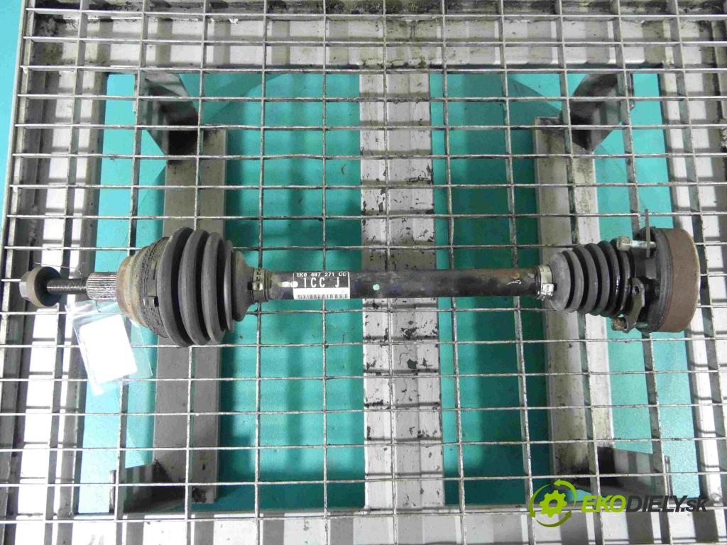 Vw Jetta V 2005-2010 1.6 116 HP manual 85 kW 1598 cm3 4- poloos ľavé 1K0407271CC (Poloosy)