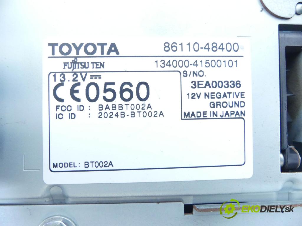 Lexus RX II 2003-2008 3.3 V6 211KM automatic 155 kW 3311 cm3 5- Zobrazit: 86110-48400 (Prístrojové dosky, displeje)