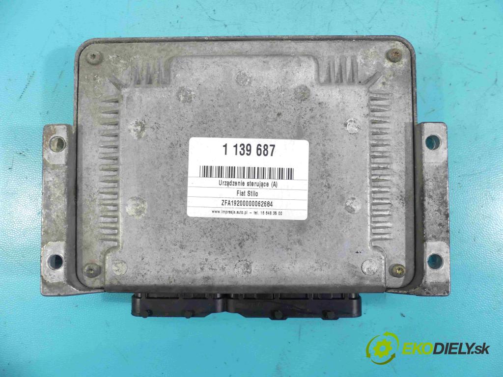 Fiat Stilo 1.9 jtd 116 hp manual 85 kW 1910 cm3 3- jednotka řídící 0281010337