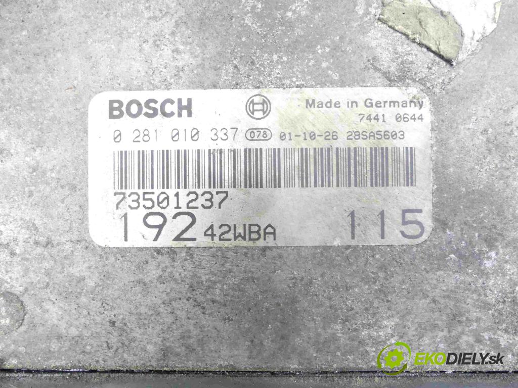 Fiat Stilo 1.9 jtd 116 hp manual 85 kW 1910 cm3 3- jednotka řídící 0281010337