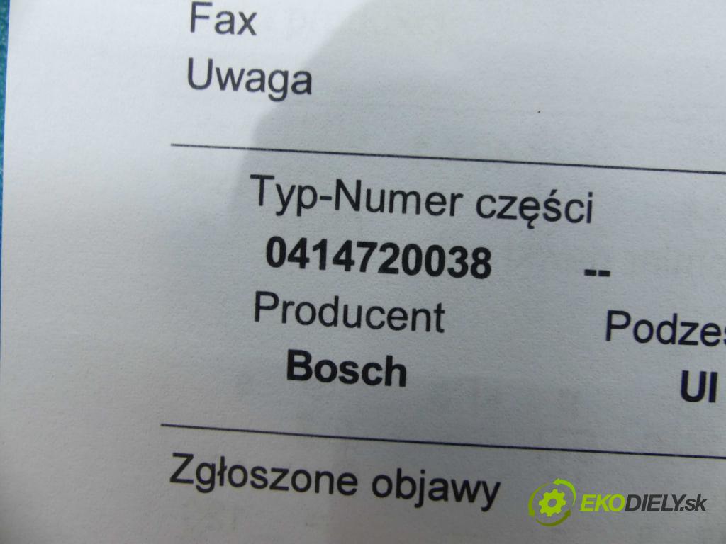 Ford Galaxy Mk1 1995-2006 1.9 tdi 116 HP manual 85 kW 1896 cm3 5- vstrekovacie čerpadlo 0414720038 (Vstrekovače)