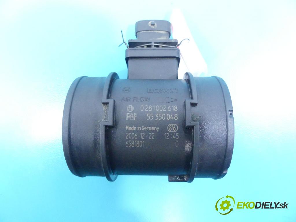 Opel Astra III 2004-2014 1,3.0 cdti 90 HP manual 66 kW 1248 cm3 5- průtokoměr: 0281002618 (Váhy vzduchu)