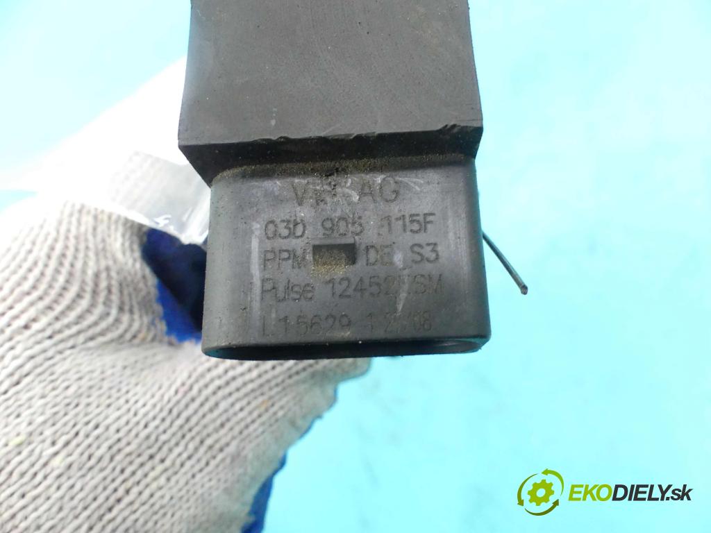 Vw Polo IV 9N 2001-2009 1.2 6V 54 HP manual 40 kW 1198 cm3 3- cievka zapaľovacia 03D905115F (Zapaľovacie cievky, moduly)