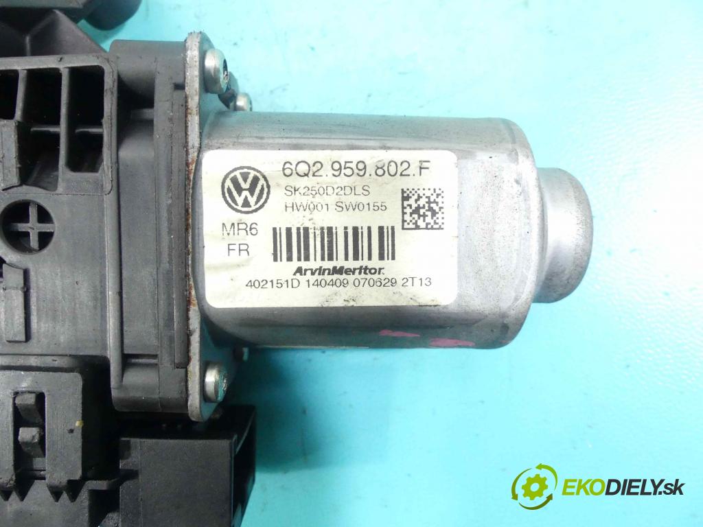 Skoda Fabia II 2007-2014 1.4 tdi 69KM manual 51 kW 1422 cm3 5- mechanizmus okná predné ľavý 6Q2959802F