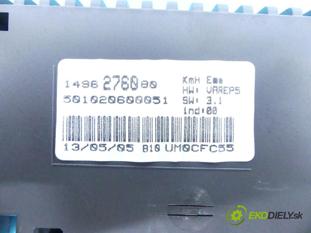 Citroen C8 2002-2014 2.0 16v 136 HP manual 100 kW 1997 cm3 5- prístrojovka/ budíky 1496276080 (Prístrojové dosky, displeje)