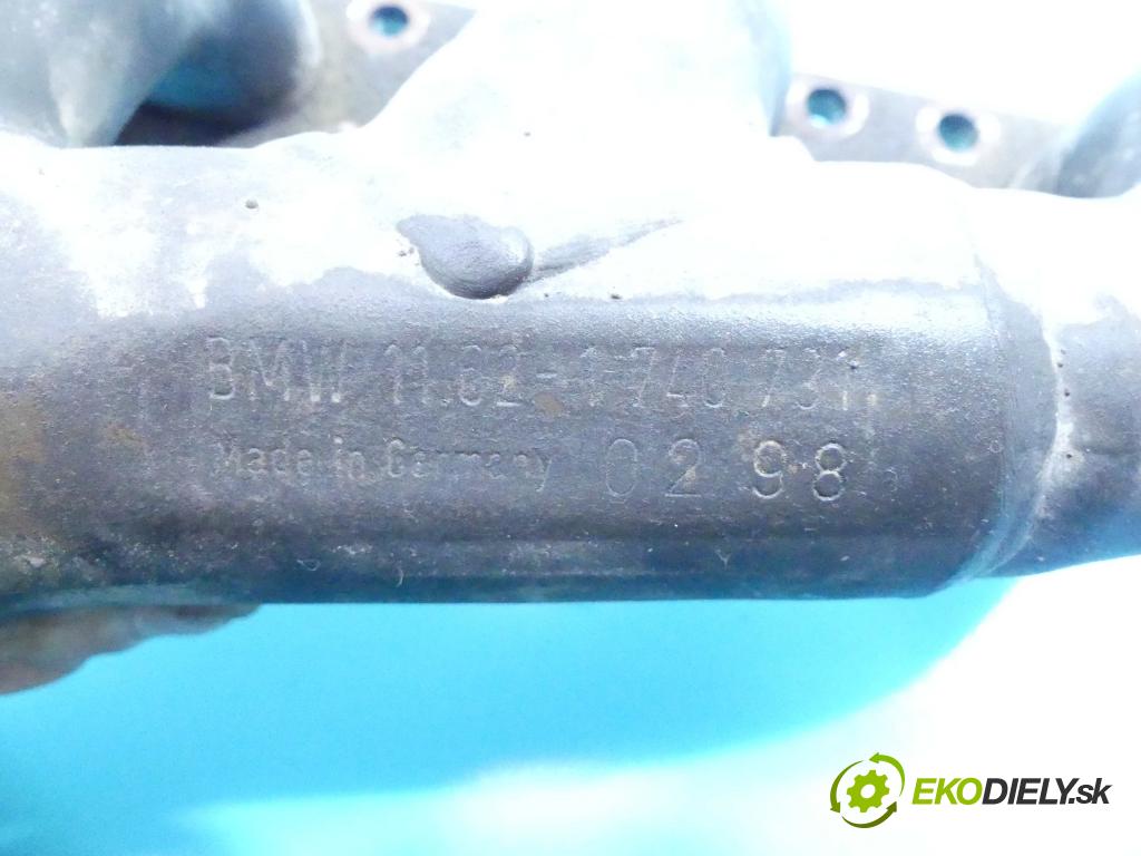 Bmw 5 E39 1996-2003 2.0 24v 150 hp manual 110 kW 1991 cm3 4- potrubí výfuk 1740731 (Výfukové potrubí)