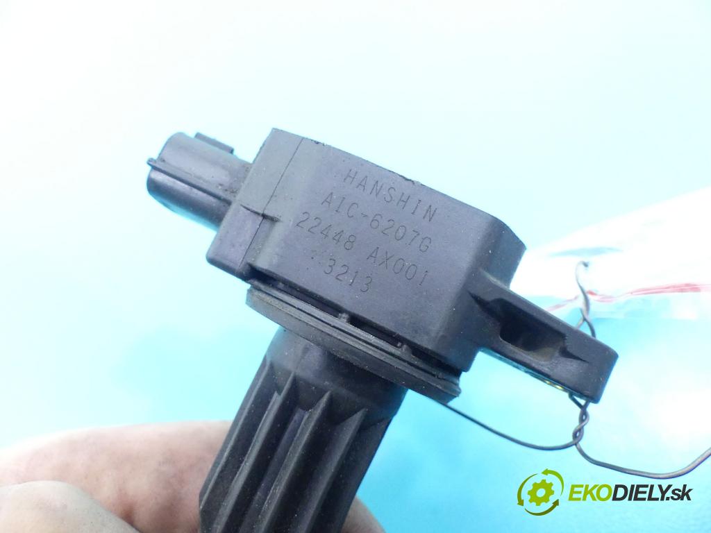 Nissan Micra K12 2003-2010 1.4 16v 88 HP manual 65 kW 1386 cm3 3- cievka zapaľovacia 22448AX001 (Zapaľovacie cievky, moduly)