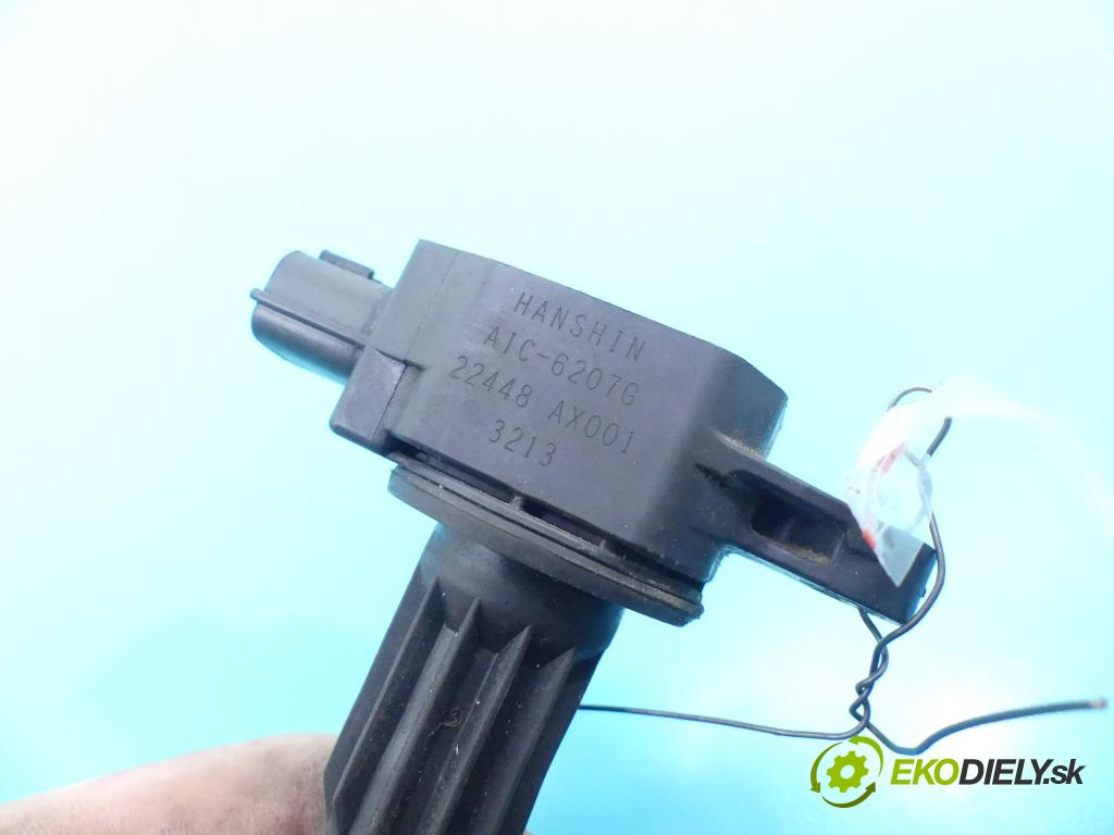 Nissan Micra K12 2003-2010 1.4 16v 88 HP manual 65 kW 1386 cm3 3- cievka zapaľovacia 22448AX001 (Zapaľovacie cievky, moduly)