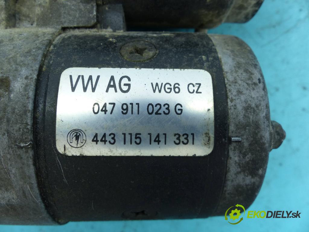Skoda Fabia I 1999-2007 1.4 mpi 68 HP manual 50 kW 1397 cm3 5- štartér 047911023G (Štartéry)