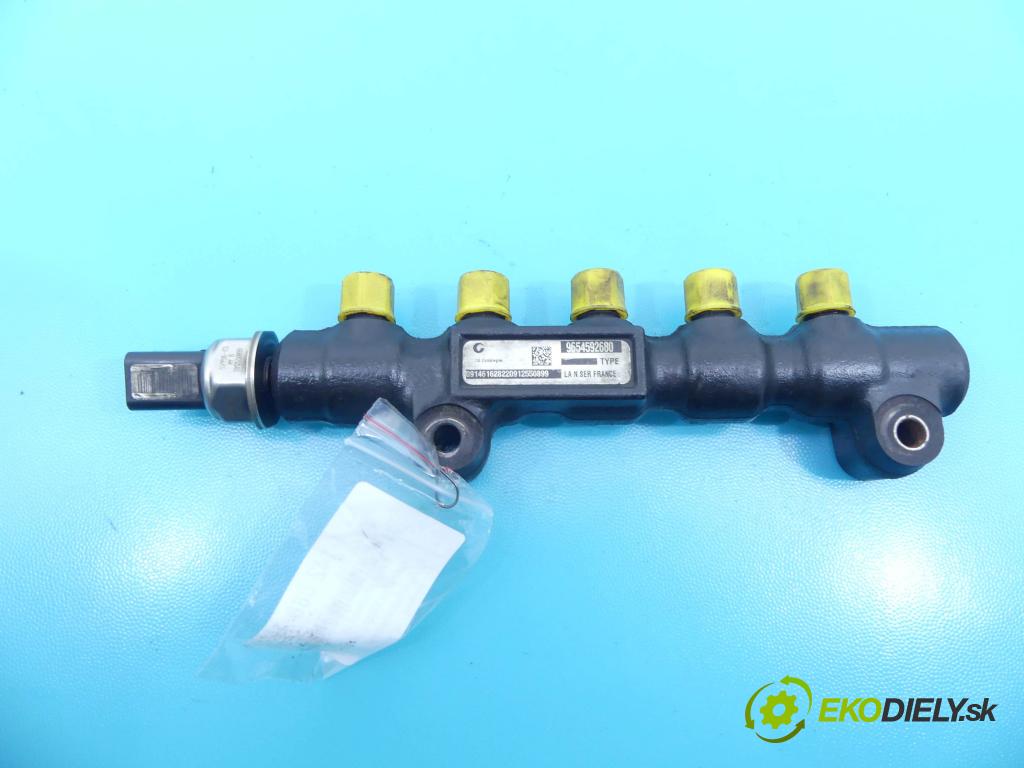 Peugeot 308 I 2007-2013 1.6 hdi 109 HP manual 80 kW 1560 cm3 5- lišta vstrekovacia 9654592680 (Vstrekovacie lišty)
