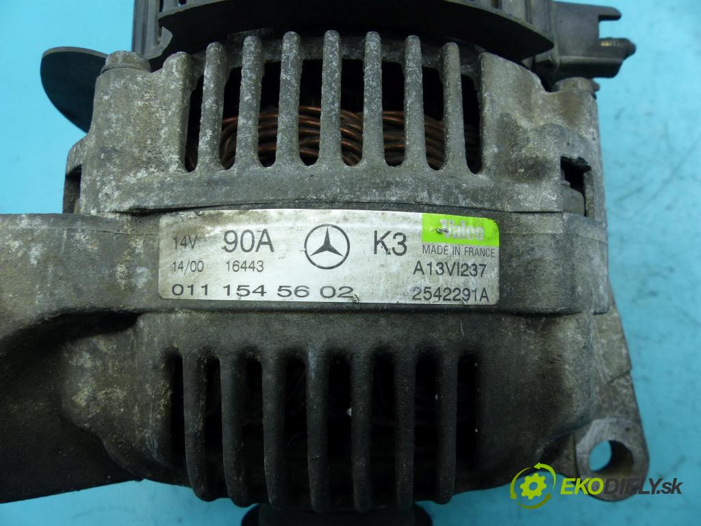 Mercedes A W168 1997-2004 1.4 82 HP manual 60 kW 1397 cm3 5- Alternator 0111545602 (Alternátory)