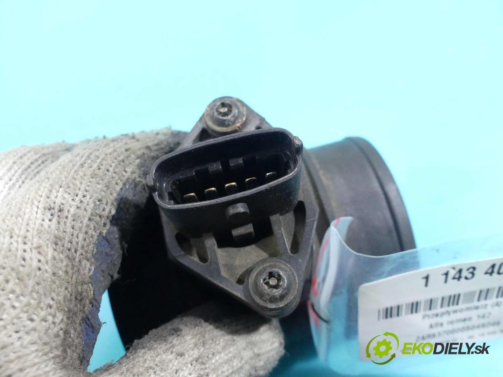 Alfa romeo 147 1.6 16v 105 HP manual 77 kW 1598 cm3 5- průtokoměr: 0281002309 (Váhy vzduchu)