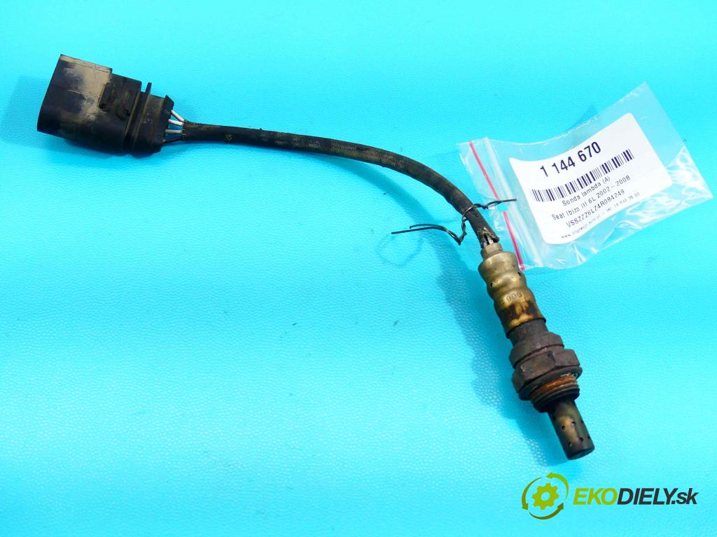 Seat Ibiza III 6L 2002-2008 1.2 12V 64 HP manual 47 kW 1198 cm3 5- Sonda lambda 03C906262 (Lambda sondy)