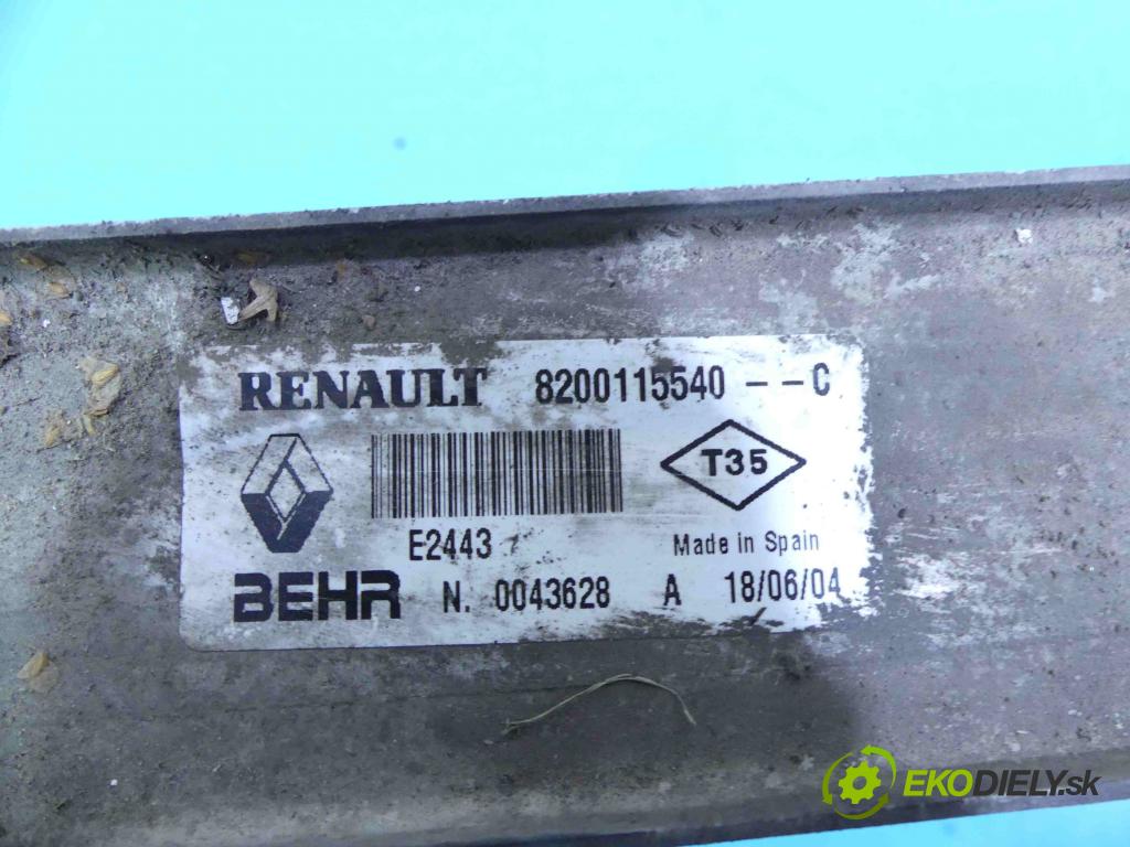 Renault Megane II 2003-2008 1.5 dci 82 hp manual 60 kW 1461 cm3 5- Intercooler 8200115540 (Chladiče nasávaného vzduchu (intercoolery))