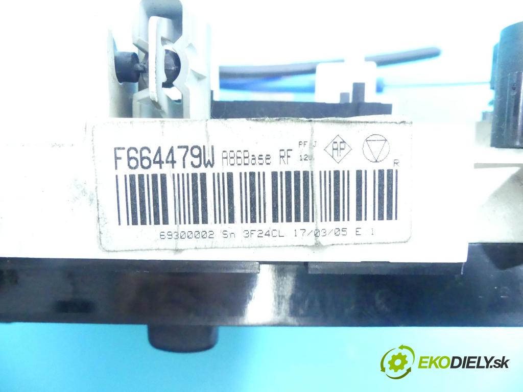 Citroen C3 2002-2009 1.1 60 HP manual 44 kW 1124 cm3 5- panel kúrenia F664479W