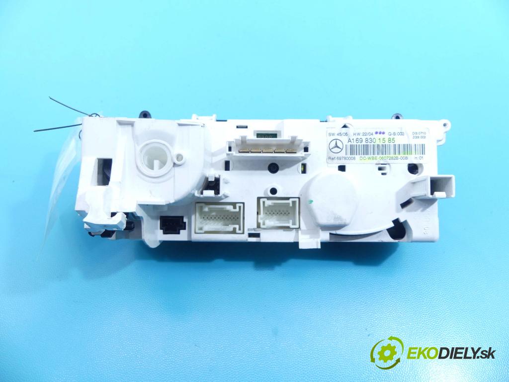 Mercedes A W169 2004-2012 1.5 8v 95 HP manual 70 kW 1498 cm3 5- panel kúrenia A1698301585