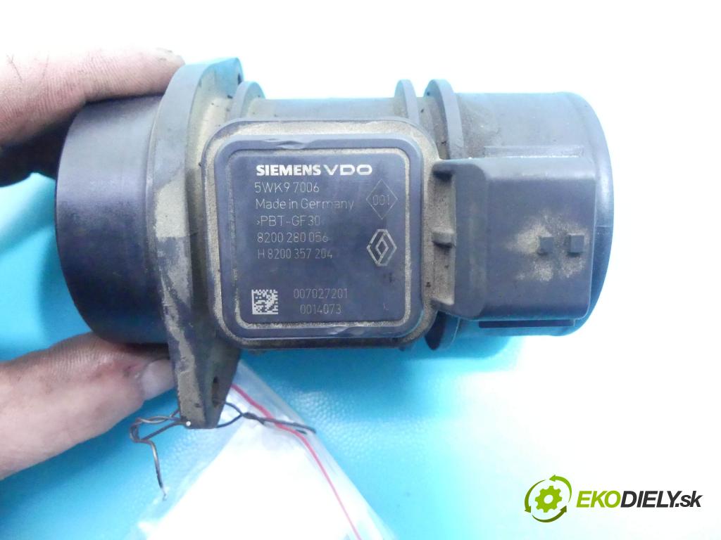 Dacia Logan I 2005-2014 1.5 dci 68 HP manual 50 kW 1461 cm3 5- průtokoměr: 5WK97006 (Váhy vzduchu)