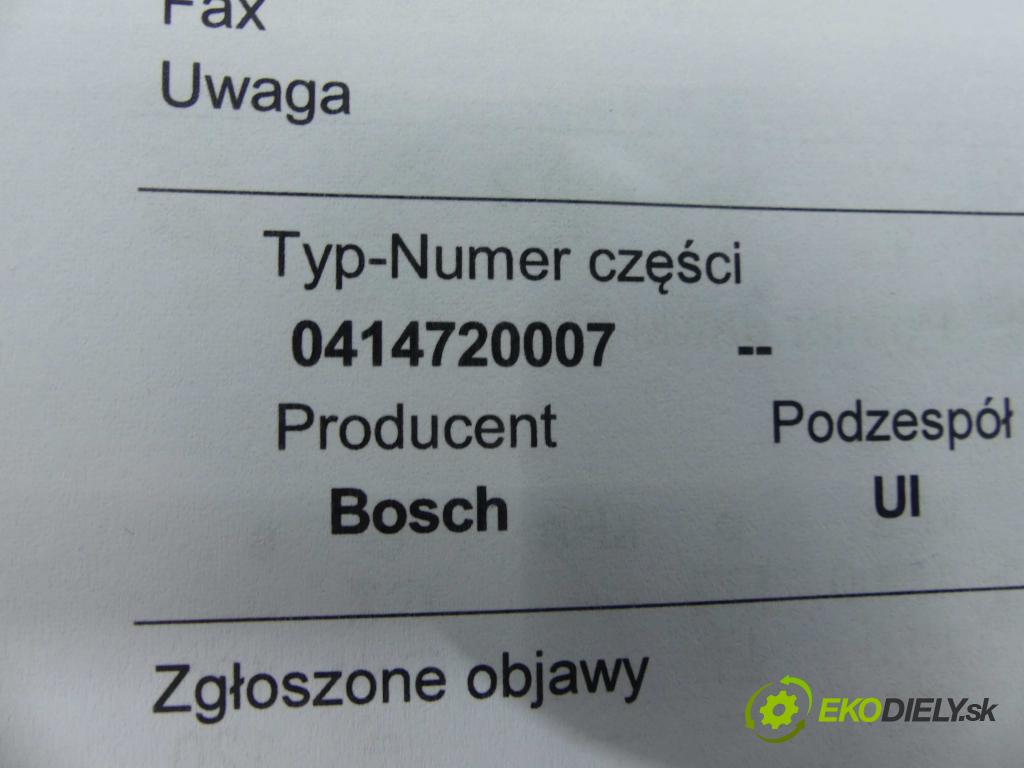 Vw Passat B5 1995-2005 1.9 tdi 116 HP manual 85 kW 1896 cm3 5- vstrekovacie čerpadlo 0414720007 (Vstrekovače)