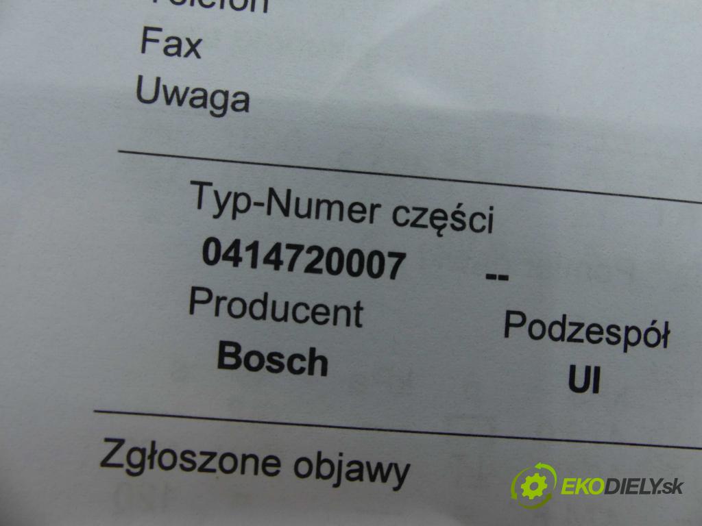 Vw Passat B5 1995-2005 1.9 tdi 116 HP manual 85 kW 1896 cm3 5- vstrekovacie čerpadlo 0414720007 (Vstrekovače)