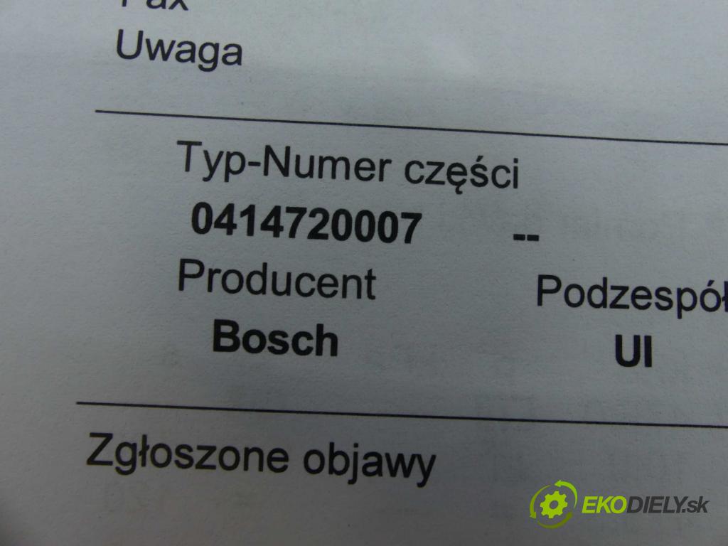 Vw Passat B5 1995-2005 1.9 tdi 116 HP manual 85 kW 1896 cm3 5- vstrekovacie čerpadlo 0414720007 (Vstrekovače)