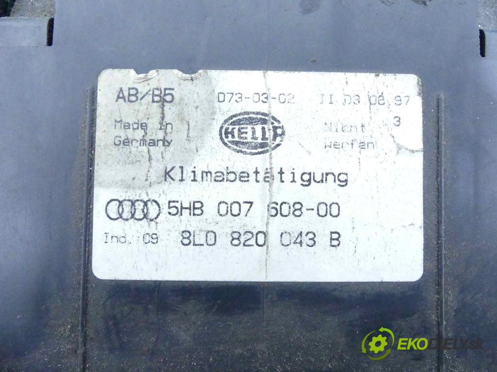Audi A3 8L 1996-2003 1.8 20v 125 HP manual 92 kW 1781 cm3 3- panel kúrenia 8L0820043B