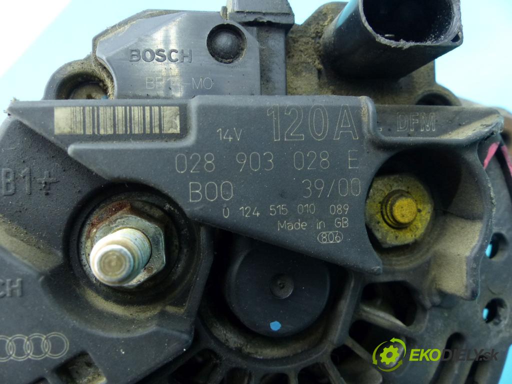 Skoda Fabia I 1999-2007 1.9 tdi 101 HP manual 74 kW 1896 cm3 5- Alternator 0124515010 (Alternátory)