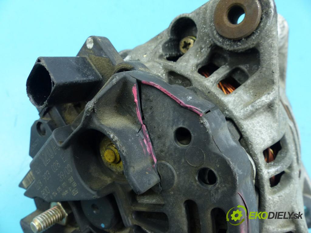 Skoda Fabia I 1999-2007 1.9 tdi 101 HP manual 74 kW 1896 cm3 5- Alternator 0124515010 (Alternátory)