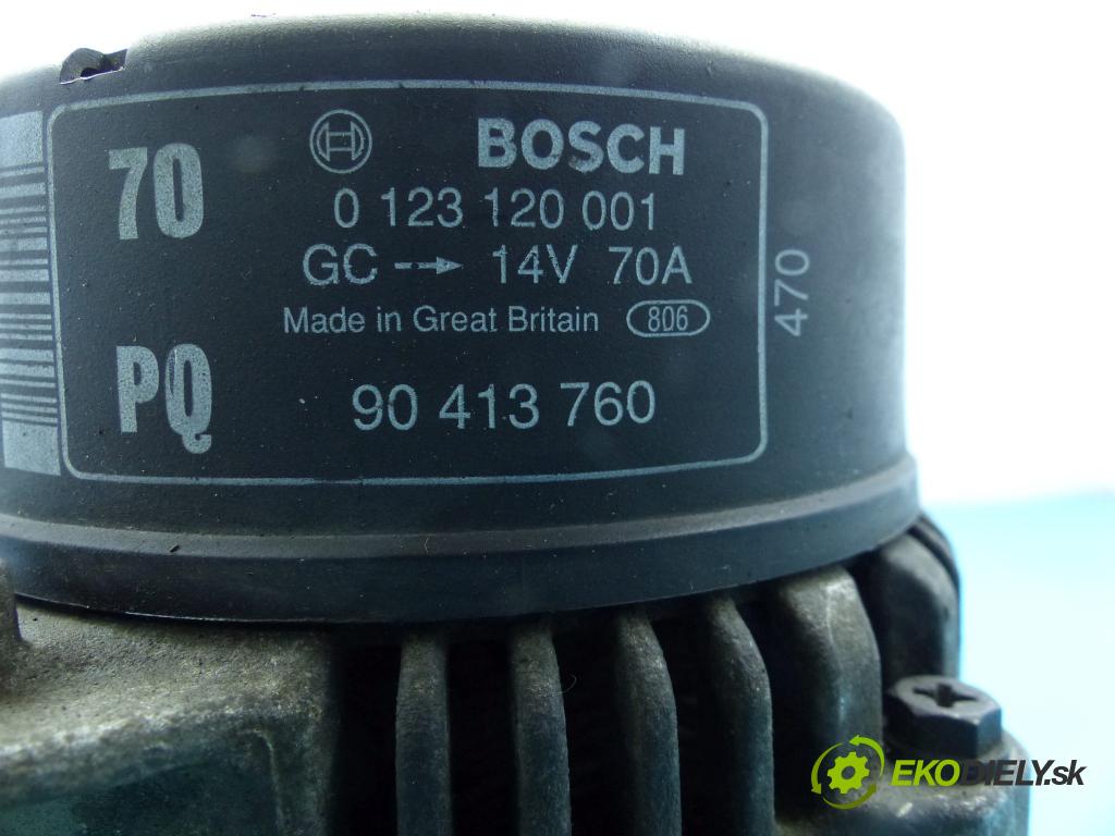 Opel Tigra A 1994-2001 1.4 16v 90 HP manual 66 kW 1389 cm3 3- Alternator 0123120001 (Alternátory)