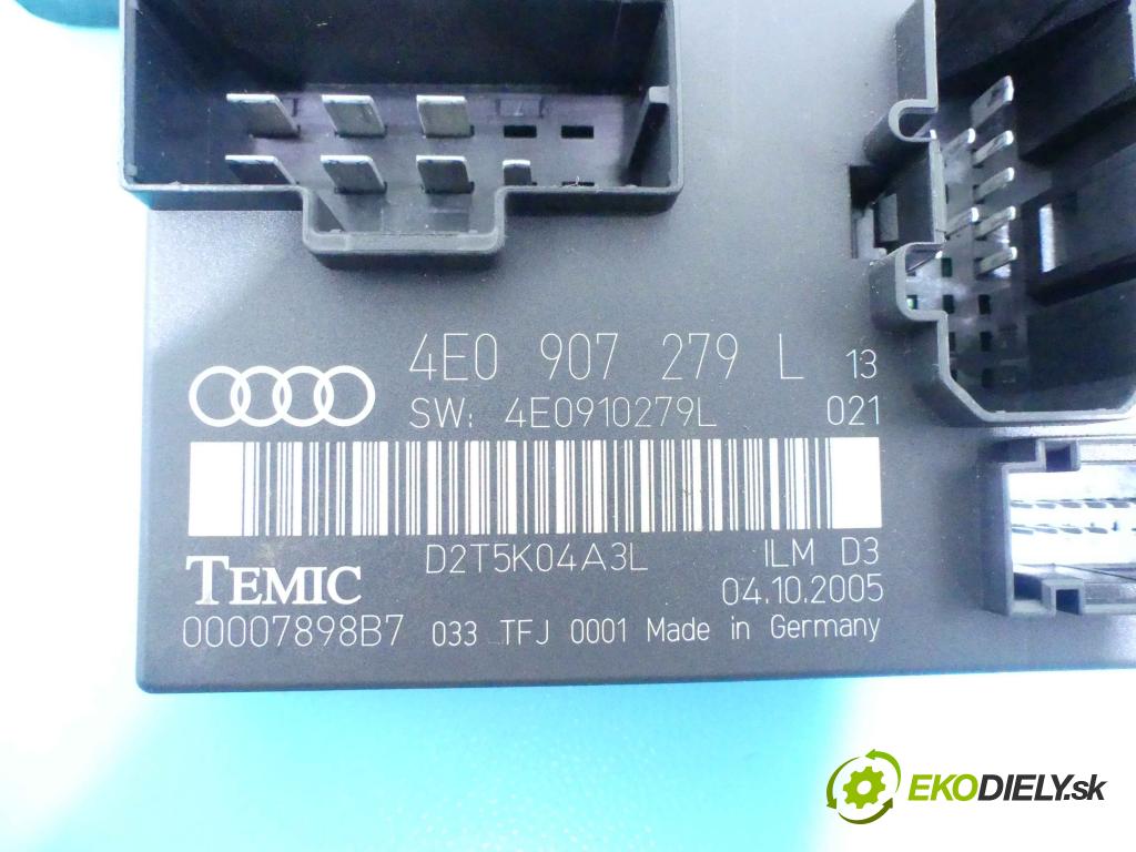Audi A8 D3 2002-2009 4,2.0 TDI 326KM automatic 240 kW 4134 cm3 4- modul riadiaca jednotka 4E0907279L (Ostatné)