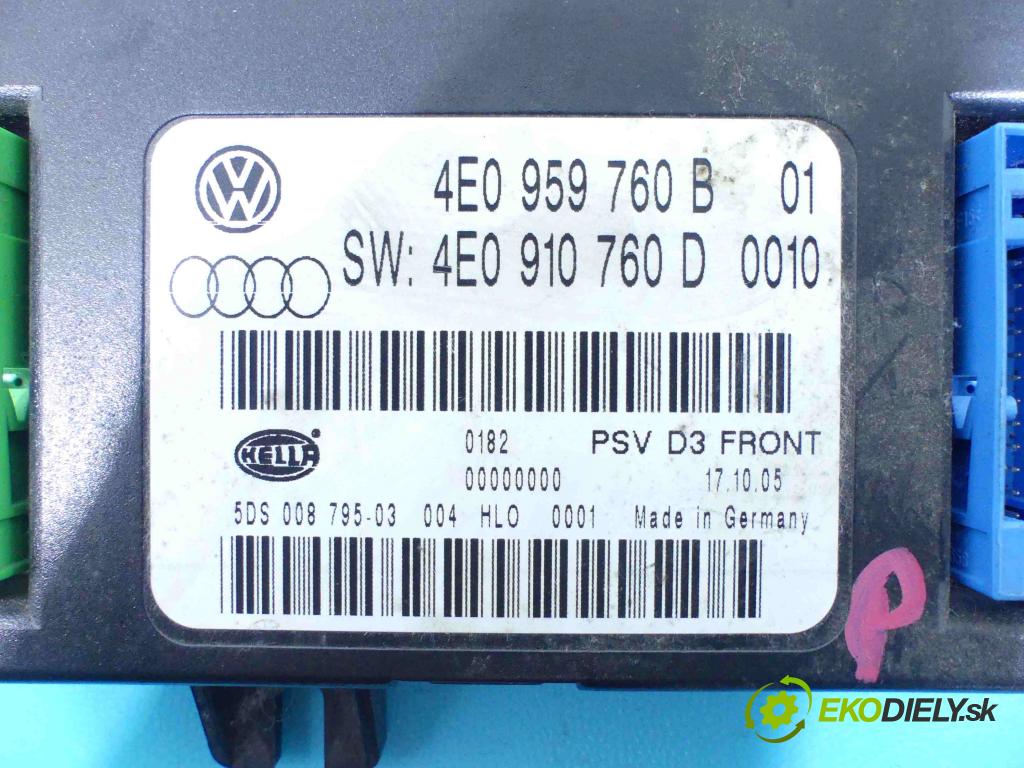 Audi A8 D3 2002-2009 4,2.0 TDI 326KM automatic 240 kW 4134 cm3 4- modul riadiaca jednotka 4E0959760B (Ostatné)
