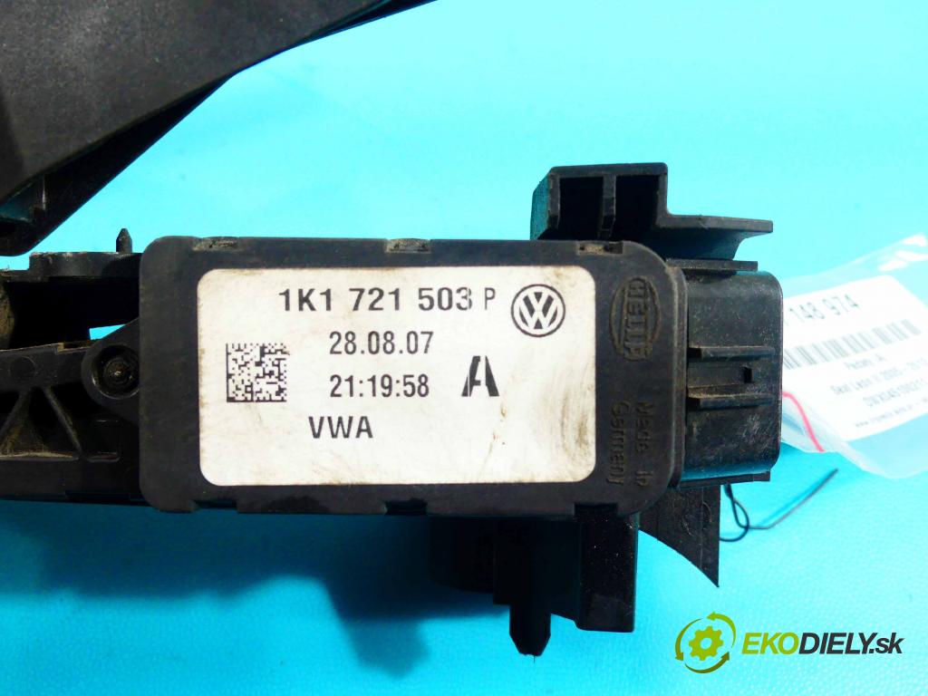 Seat Leon II 2005-2012 1.9 tdi 105 HP manual 77 kW 1896 cm3 5- pedále 1K1721503P (Pedále)