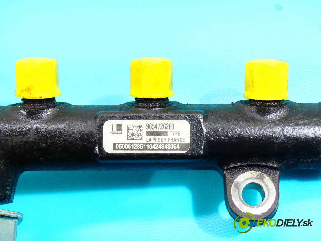 Ford Focus Mk2 2004-2011 2.0 tdci 136 HP manual 100 kW 1997 cm3 3- lišta vstrekovacia 9654726280 (Vstrekovacie lišty)