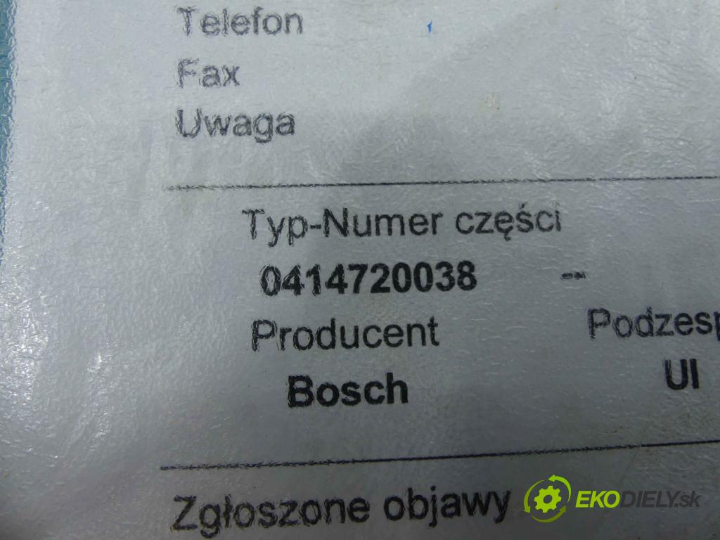 Vw Sharan I 1995-2010 1.9 tdi 116 HP manual 85 kW 1896 cm3 5- vstrekovacie čerpadlo 0414720038 (Vstrekovače)