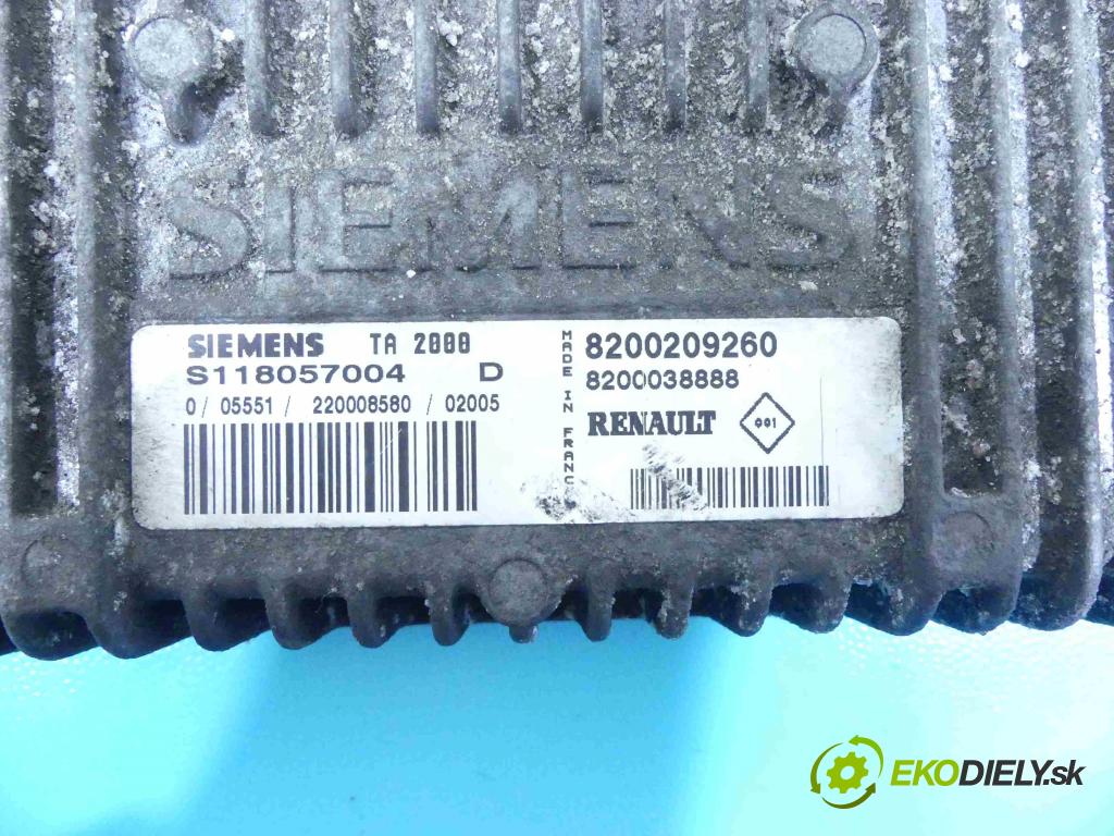 Renault Scenic I 1996-2003 2.0 16v 138 HP automatic 101,5 kW 1998 cm3 5- modul riadiaca jednotka 8200209260 (Ostatné)