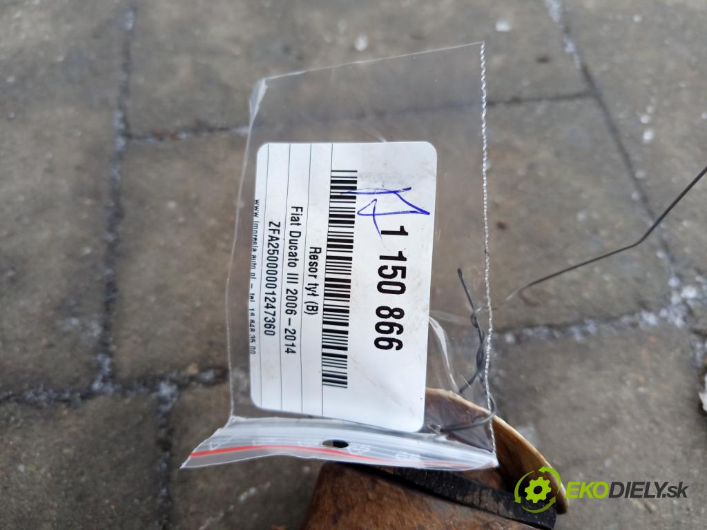 Fiat Ducato III 2006-2014 2.3 jtd 120 hp manual 88 kW 2287 cm3 5- listová pero zadní