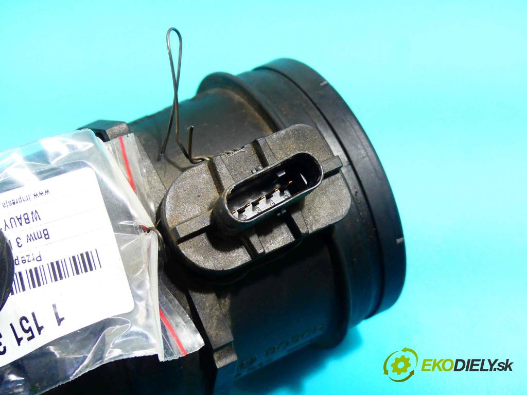 Bmw 3 E90 2005-2013 2.0d 184hp automatic 135 kW 1995 cm3 5- průtokoměr: 0281006093 (Váhy vzduchu)