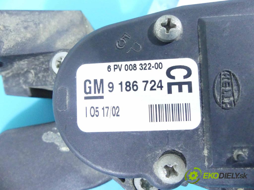 Opel Vectra C 2002-2008 1.8 16v 110 HP manual 81 kW 1796 cm3 4- pedále 9186724CE (Pedále)