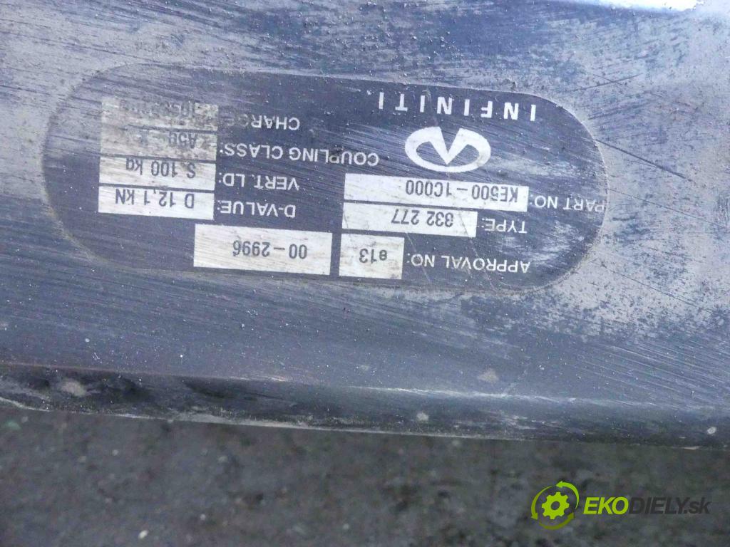 Infiniti FX II 2008-2017 3.0 D V6 238HP automatic 175 kW 2993 cm3 5- Hák: vlečení: KE500-1C000 (Ťažné zariadenia)