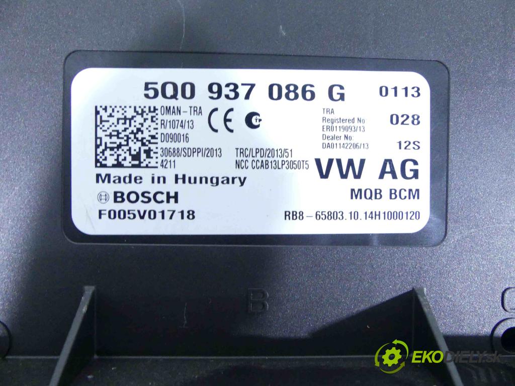 Vw Passat B8 2014 - 2.0 tdi 150 HP automatic 110 kW 1968 cm3 5- modul riadiaca jednotka 5Q0937086G (Ostatné)