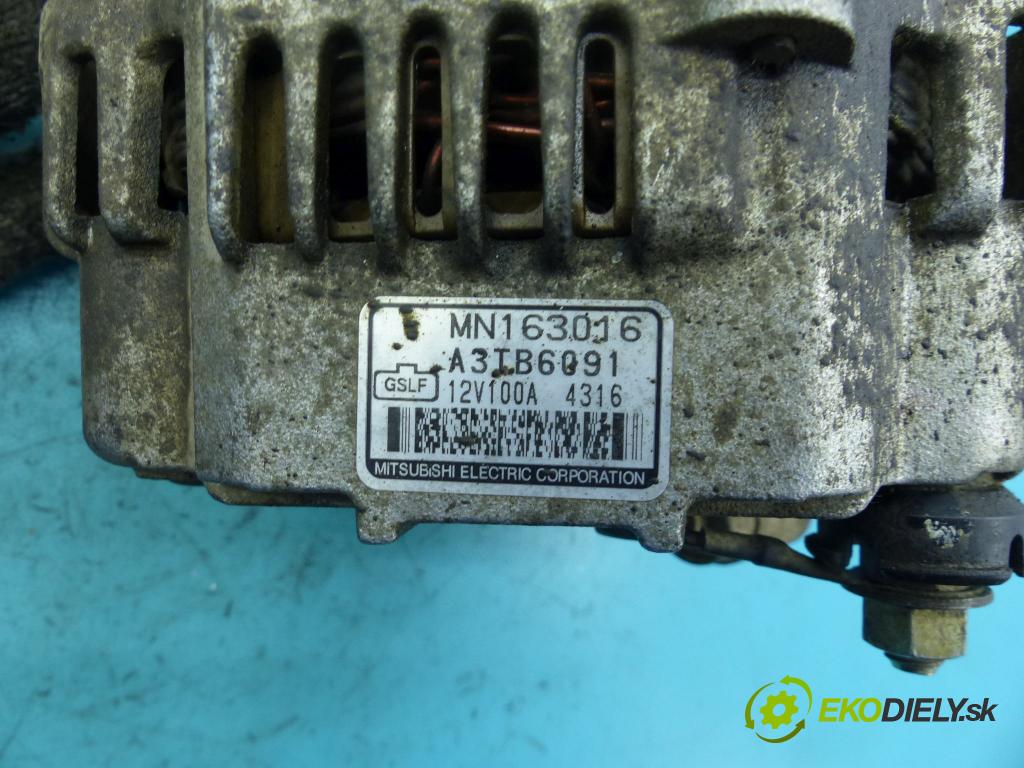 Mitsubishi Outlander I 2003-2006 2.0 16v 136 HP manual 100 kW 1997 cm3 5- Alternator A3TB6091 (Alternátory)