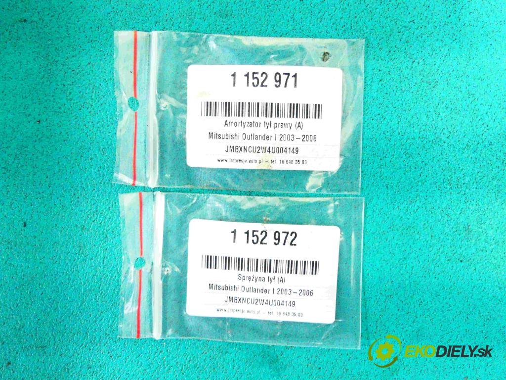 Mitsubishi Outlander I 2003-2006 2.0 16v 136hp manual 100 kW 1997 cm3 5- tlumič zadní pravý