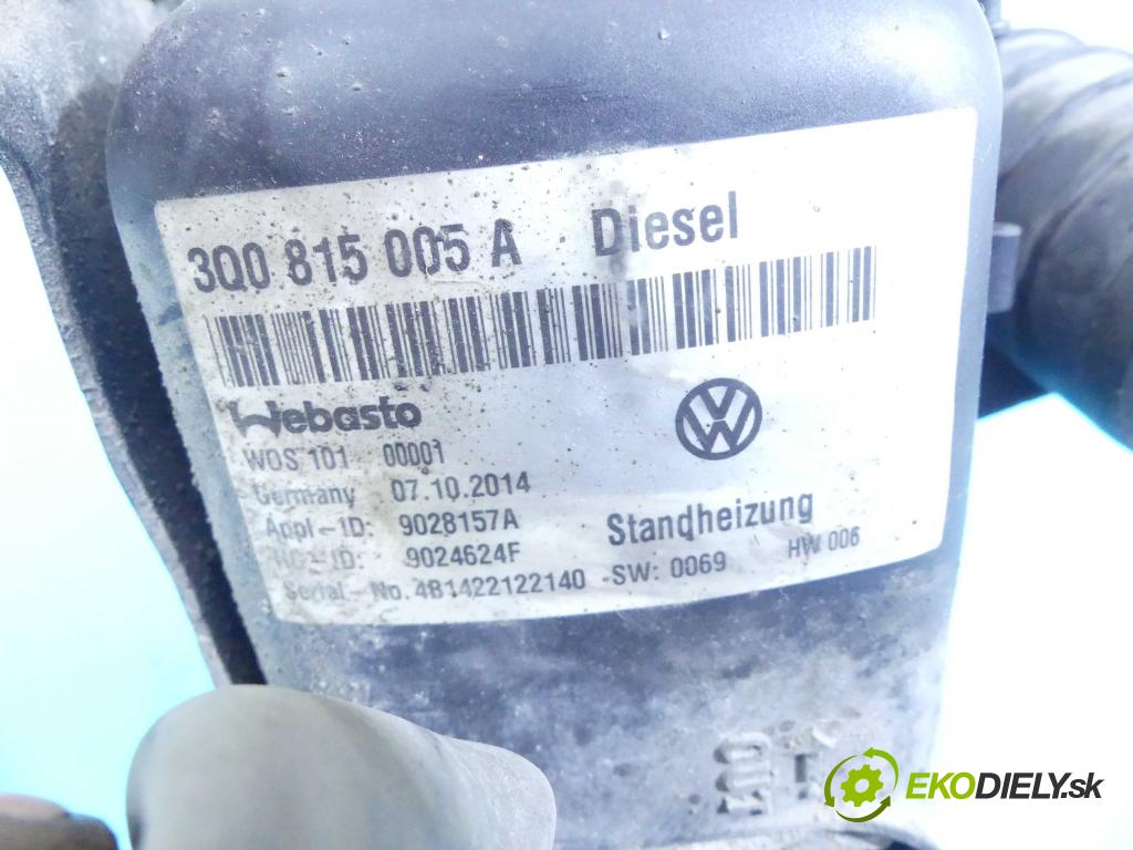 Vw Passat B8 2014 - 2.0 tdi 150 HP automatic 110 kW 1968 cm3 5- Webasto 3Q0815005A (Webasto)