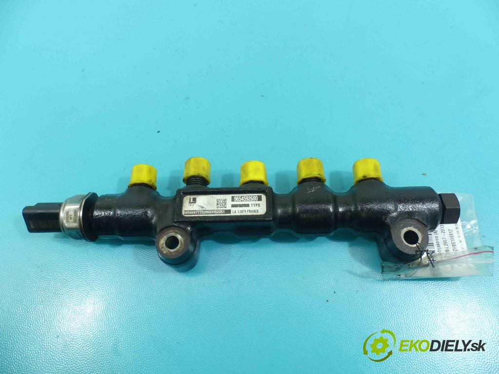 Peugeot 308 I 2007-2013 1.6 hdi 109 HP manual 80 kW 1560 cm3 5- lišta vstrekovacia 9654592680 (Vstrekovacie lišty)