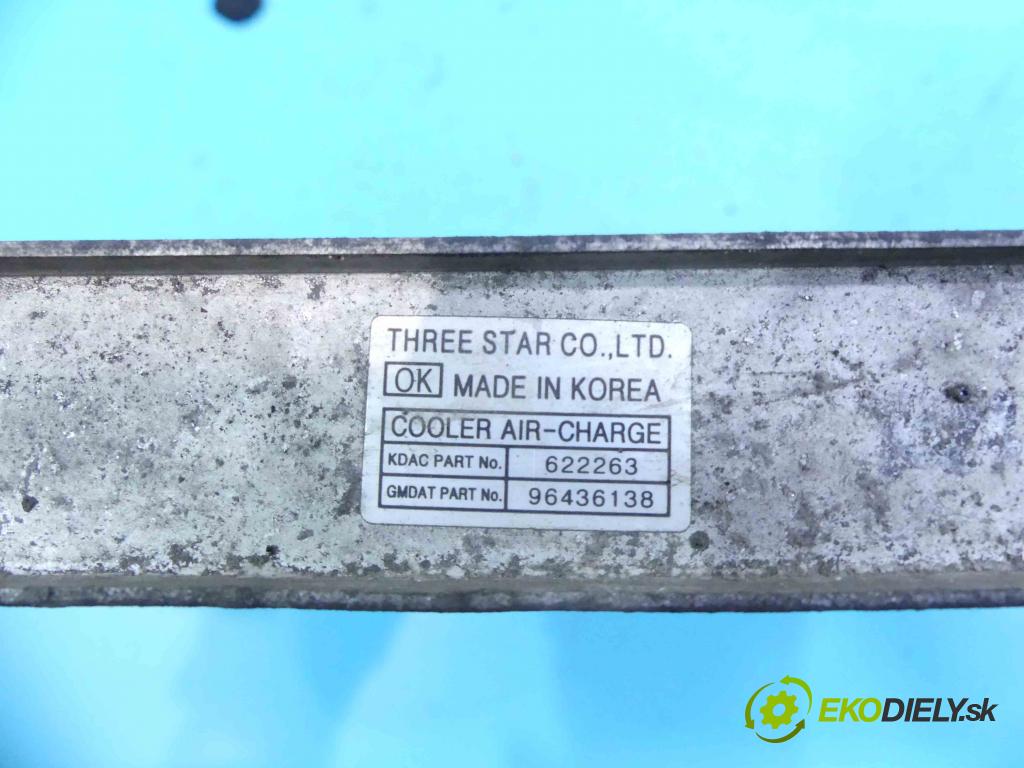 Chevrolet Epica 2.0 VCDi 150 hp manual 110 kW 1991 cm3 4- Intercooler 96436138 (Chladiče nasávaného vzduchu (intercoolery))