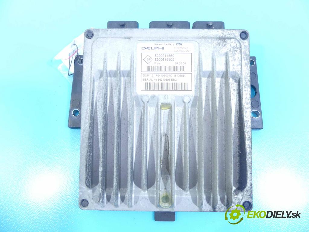 Renault Clio III 2005-2012 1.5 dci 68 HP manual 50 kW 1461 cm3 5- Jednotka riadiaca 8200911560
